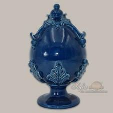 Ceramica di Caltagirone Uovo Decorativo di Pasqua Uova Soprammobile tipo Fabergè