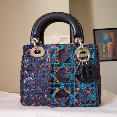 7500 lady dior black orange - black,
