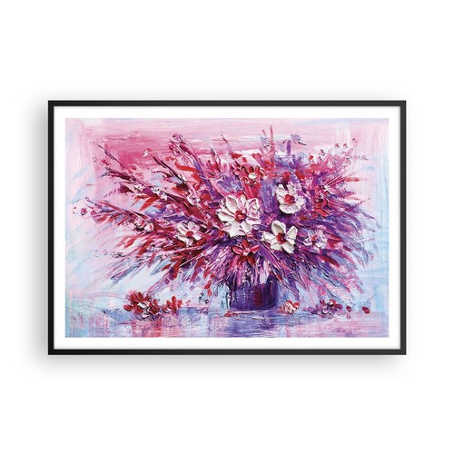 Poster 100x70cm impasto fiori - poster,