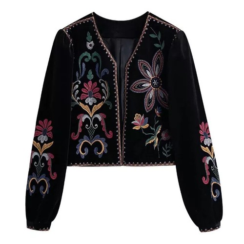 Giacca velluto crop - *giacca, blazer