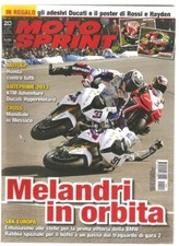RIVISTA MOTOSPRINT 20 MAG 2012 SI POSTER NO ADESIVI MELANDRI IN ORBITA SBK EURO