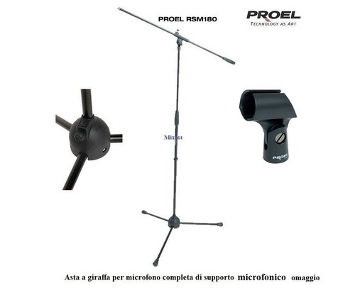 Asta per microfono - microfono, giraffa