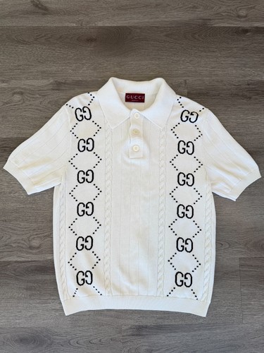 Polo gucci bianca - gucci, gg