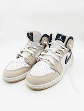 Nike Air Jordan 1 Mid GS Beige Black White DB8423-152 – Size 38 EU – Authentic 