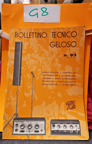 Bollettino tecnico geloso - tecnico,
