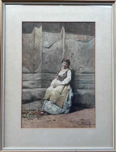 Acquerello orientale firmato