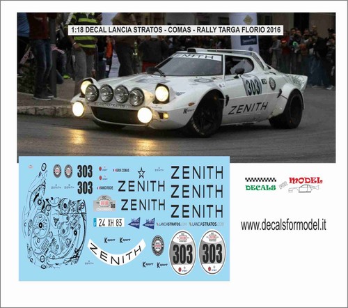 Decals lancia stratos - decals, 1:18