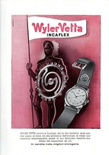 c4 Marani Pubblicità Orologi Wyler Vetta Incaflex  anni'50 