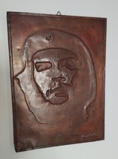 Calco di Che Guevara su Foglio di Rame Firmato Marini'79