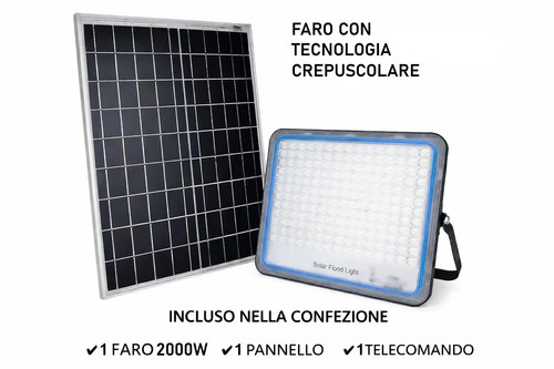 Faro energia solare 2000w - energia,