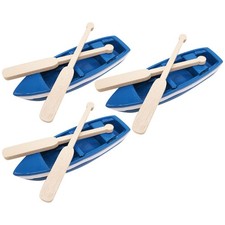 3pcs mini barca e decorazioni