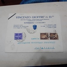 SOVERATO CATANZARO LEGNAMI GIUFFRE' LIRE 1 POSTA AEREA ERA