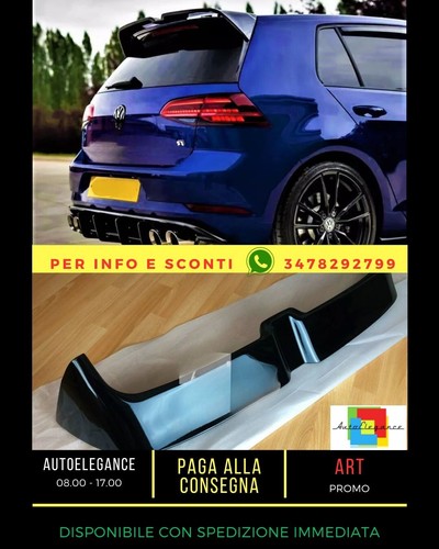 Spoiler posteriore nero - , lucido