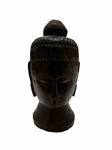 Busto buddha legno fatto - buddha, in