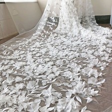 Ricamo 3D Fiore Pizzo Tessuto