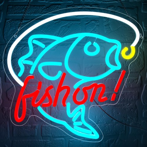 Insegna neon pesca - neon,