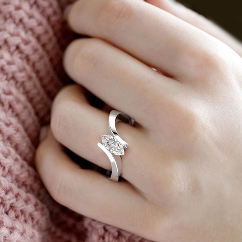 Anello platinum marquise 50 - platinum, 1,50