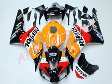 Carena carrozzeria stampo iniezione ABS arancione nero REPSOL per CBR1000RR 2006 2007