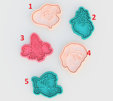 La Sirenetta set 5 pezzi cookie cutter formina tagliabiscotti cake design PDZ