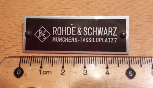 Pos rhode schwarz - -,