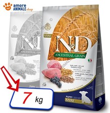 Farmina Dog N&D Ancestral Puppy Mini → Agnello e Mirtillo - 7 kg - Mangime Cane