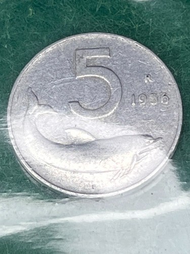 Moneta lire 1956 - 5, –