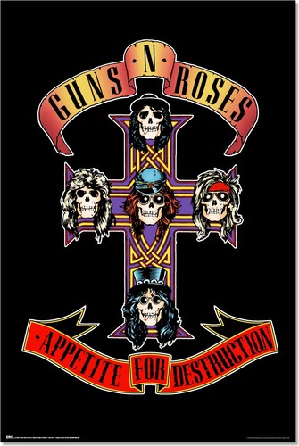 Merchandising guns roses - n,