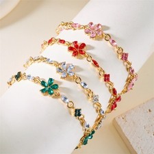 Bracciale donna fiori in lega