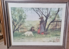 Quadro dipinto con scena