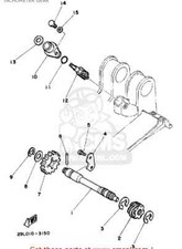 YAMAHA RD 350 LC 4L0 31K Tachometer Gear Assy