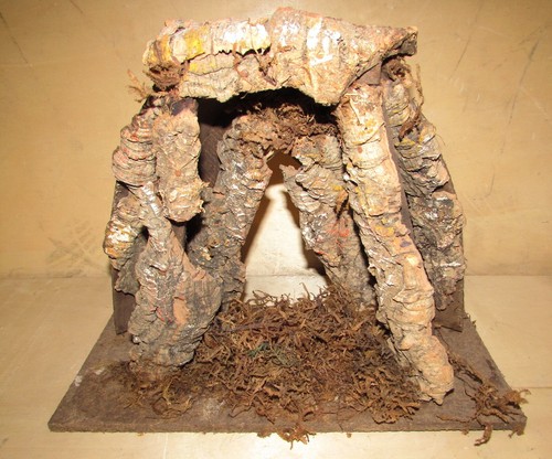 Pastori casa grotta legno - , in