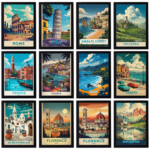 Poster vintage vacanze italia - poster,