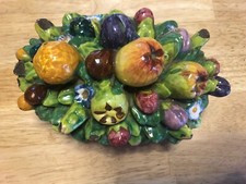 Centrotavola frutta maiolica