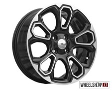 Cerchi in lega Ford Fiesta Style R17 4x108 4x17 pollici nero lucido 7J Felgen