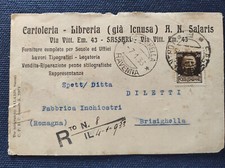 CARTOLERIA LIBRERIA (GIÀ ICNUSA) SALARIS SASSARI 1933  COMMERCIALE PUBBLICITARIA
