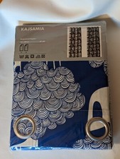 IKEA Kajsamia Blu Rondella 249cm Singolo Tende Pannello Mod Albero Tessuto Nuovo