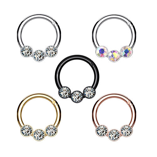 Piercing naso setto clicker