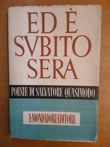 Salvatore quasimodo e - quasimodo-, ed