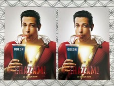 2x Poster Shazam ODEON A3: DC Universe DCEU film a fumetti, Zachary Levi