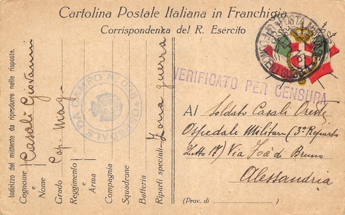 21a ww1 franchigia - franchigia, 1916