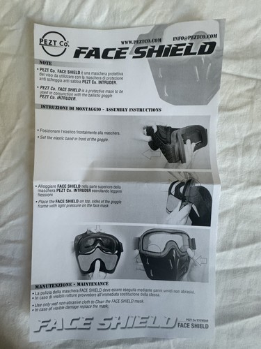 Pezt face shield maschera - co,