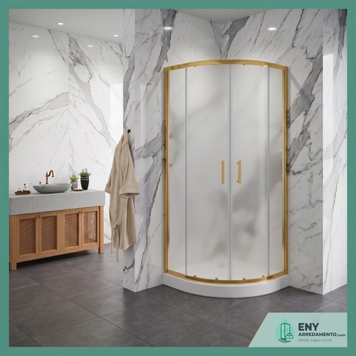 Box doccia semicircolare con