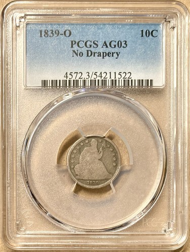 1839 pcgs ag03 liberty - pcgs,
