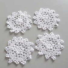 4 Sottobicchieri All'Uncinetto