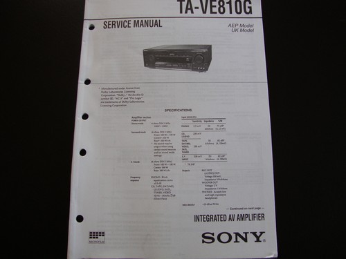 Manuale servizio originale - servizio,