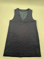 Prenatal Mini  Dress Women Medium Navy Blue V-Neck Sleeveless Hipster Pullover