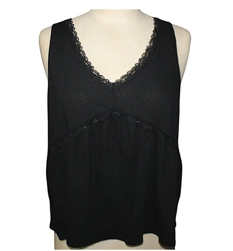 Canotta babydoll nera