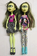 Lotto Bambole Mattel Monster High IRIS CLOPS One Eye Cyclops Doll da restaurare 