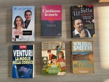 Lotto 6 libri narrativa varia cucina ricordi Incantesimo Wilbur Smith Cirilli