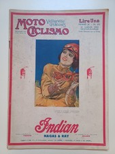 RARA RIVISTA "MOTO CICLISMO" N* 29 ANNO X° ORIGINALE 1924 DA COLLEZIONE